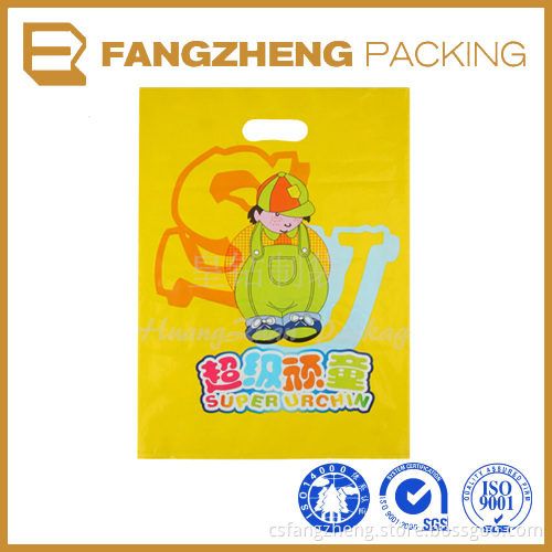 Professional Manufacturer Bespoke Hot Sale Die Cut Handle Plastic Polythene Bags